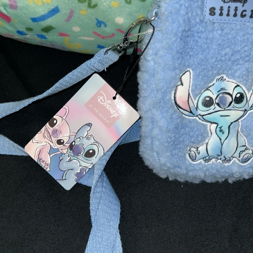 NWT Disney Stitch Fuzzy blue crossbody bag - Picture 5 of 9